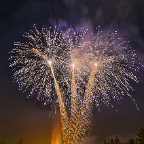 Feuerwerk Hochzeit Pink