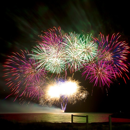 Feuerwerk Jubiläum Bunt 500x500
